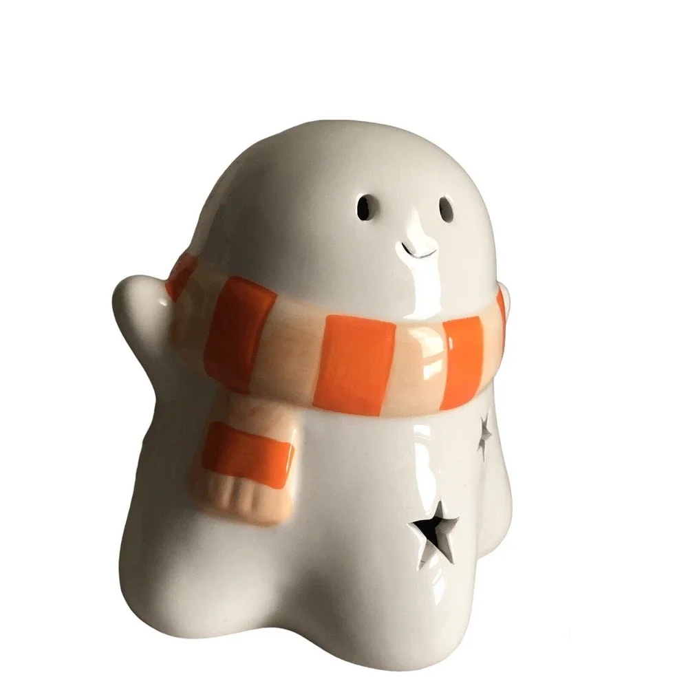 Ceramic LED Light Up Ghost Target 2022 Halloween Decor NWOT